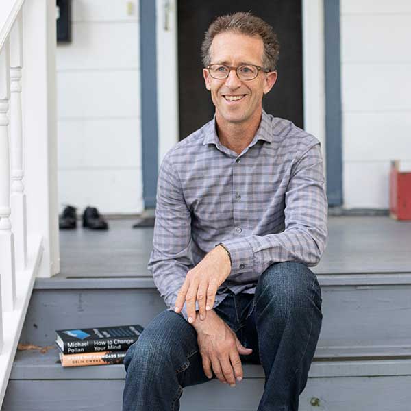 David Kiefer sitting on a porch